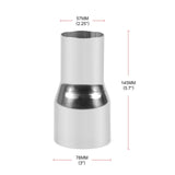OD:2" 2.25'' 2.5'' 3''  Stainless Tapered Standard Exhaust Reducer Connector Pipe Tube