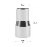 OD:2" 2.25'' 2.5'' 3''  Stainless Tapered Standard Exhaust Reducer Connector Pipe Tube