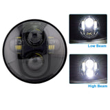 New style Chrome 5.75 Inch LED Headlight 5 3/4" led DRL 50W motorbike headlights for  Sportster 883 XL883 FXCW