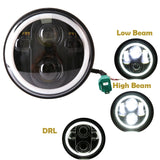New style Chrome 5.75 Inch LED Headlight 5 3/4" led DRL 50W motorbike headlights for  Sportster 883 XL883 FXCW