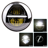 New style Chrome 5.75 Inch LED Headlight 5 3/4" led DRL 50W motorbike headlights for  Sportster 883 XL883 FXCW