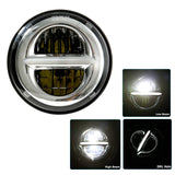 New style Chrome 5.75 Inch LED Headlight 5 3/4" led DRL 50W motorbike headlights for  Sportster 883 XL883 FXCW