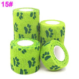 1 pcs Printed Medical Self Adhesive Elastic Bandage 4.5m Colorful Sports Wrap Tape for Finger Joint Knee First Aid Kit Pet Tape - shopwishi 