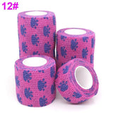 1 pcs Printed Medical Self Adhesive Elastic Bandage 4.5m Colorful Sports Wrap Tape for Finger Joint Knee First Aid Kit Pet Tape - shopwishi 