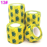 1 pcs Printed Medical Self Adhesive Elastic Bandage 4.5m Colorful Sports Wrap Tape for Finger Joint Knee First Aid Kit Pet Tape - shopwishi 