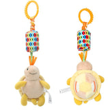 Baby Rattles Mobile Soft Baby toys for baby 0-12 month Towel Bed Bell Cute Animal Christmas Crib Newborn Stroller Montessori toy
