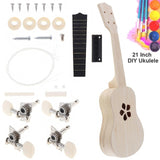 21Inch Simple DIY Ukulele DIY Kit Tool Hawaii Guitar