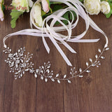 YouLaPan Rhinestone Crystal Wedding Belt