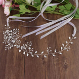 YouLaPan Rhinestone Crystal Wedding Belt