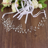 YouLaPan Rhinestone Crystal Wedding Belt