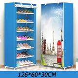 Minimalist Multi Layer Shoe Cabinet DIY Home Shoe Rack Shoe Stand Holder With Waterproof Non-woven Cloth Dustproof Shoe Rack
