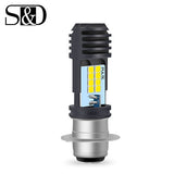 4000LM BA20D LED H6 P15D HS1 H4 Led Motorcycle Headlight Bulbs CSP Chips Motorbike hi/lo far light Moto Headlamp Ebike Car Light