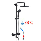 GAPPO  Black Bathroom Wall Mounted Faucet Shower set