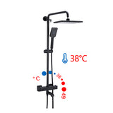 GAPPO  Black Bathroom Wall Mounted Faucet Shower set