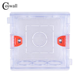 COSWALL Transparent Mounting Box Internal Cassette For 86 Type Switch and Socket Wiring Back Box Apply For xiaomi Smart Switch
