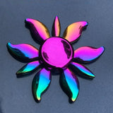 Whale Tri Fidget Hand Spinner Metal Finger Focus Toy Fidget Spinner R188 Electroplate Hybrid Bearing Toys for Children Wholesale