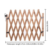 Dog Pet Fences Portable Folding Safe Guard Barrier Wooden