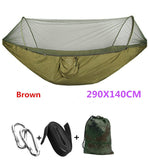 Automatic unfolding hammock ultralight parachute hammock hunting mosquito net double lifting outdoor furniture hammock 250X120CM