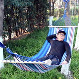 Outdoor Hammock Camping Multi-function Swings Adult Fishing Hammock Double Single Thickening Canvas Swings Outdoor Furniture