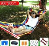 Outdoor Hammock Camping Multi-function Swings Adult Fishing Hammock Double Single Thickening Canvas Swings Outdoor Furniture