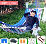 Outdoor Hammock Camping Multi-function Swings Adult Fishing Hammock Double Single Thickening Canvas Swings Outdoor Furniture