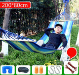 Outdoor Hammock Camping Multi-function Swings Adult Fishing Hammock Double Single Thickening Canvas Swings Outdoor Furniture