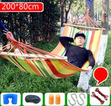 Outdoor Hammock Camping Multi-function Swings Adult Fishing Hammock Double Single Thickening Canvas Swings Outdoor Furniture