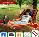 Outdoor Hammock Camping Multi-function Swings Adult Fishing Hammock Double Single Thickening Canvas Swings Outdoor Furniture