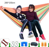 Outdoor Hammock Camping Multi-function Swings Adult Fishing Hammock Double Single Thickening Canvas Swings Outdoor Furniture
