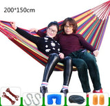 Outdoor Hammock Camping Multi-function Swings Adult Fishing Hammock Double Single Thickening Canvas Swings Outdoor Furniture