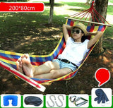 Outdoor Hammock Camping Multi-function Swings Adult Fishing Hammock Double Single Thickening Canvas Swings Outdoor Furniture
