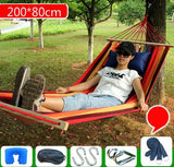 Outdoor Hammock Camping Multi-function Swings Adult Fishing Hammock Double Single Thickening Canvas Swings Outdoor Furniture
