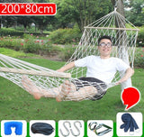 Outdoor Hammock Camping Multi-function Swings Adult Fishing Hammock Double Single Thickening Canvas Swings Outdoor Furniture