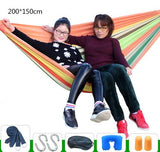 Outdoor Hammock Camping Multi-function Swings Adult Fishing Hammock Double Single Thickening Canvas Swings Outdoor Furniture