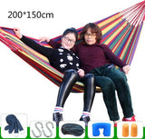 Outdoor Hammock Camping Multi-function Swings Adult Fishing Hammock Double Single Thickening Canvas Swings Outdoor Furniture