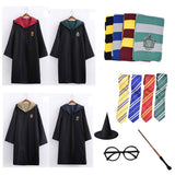 Robe Cape Cloak With Tie Scarf Wand Potter Glasses Ravenclaw Gryffindor