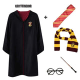 Robe Cape Cloak With Tie Scarf Wand Potter Glasses Ravenclaw Gryffindor