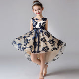 Girls'Campus Graduation Dance Party Tail Dress Flower Girls Wedding Bridesmaids' Tail