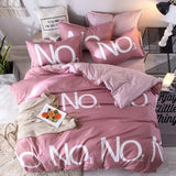 Black heart Style Bedding Set bed linen Single Double Bed Christmas Gift Sheet Pillowcase Duvet Cover Sets  high Quality