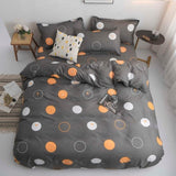 Black heart Style Bedding Set bed linen Single Double Bed Christmas Gift Sheet Pillowcase Duvet Cover Sets  high Quality