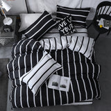 Black heart Style Bedding Set bed linen Single Double Bed Christmas Gift Sheet Pillowcase Duvet Cover Sets  high Quality