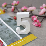 1pc White Wooden Letters English Alphabet Word Personalized Name Design Art Craft Free Standing Heart Shape Wedding Home Decor
