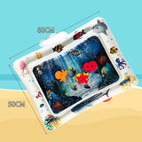Baby Kids Water Play Mat Bath Toy Ocean Inflatable Infant Tummy Time Playmat Toddler for Baby Fun Activity Play Center Dropship