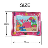 Baby Kids Water Play Mat Bath Toy Ocean Inflatable Infant Tummy Time Playmat Toddler for Baby Fun Activity Play Center Dropship