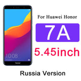 Protective Tempered Glass on the For huawei Honor 7A Pro 7X 7C honor7a honor7c Hono 7 A C X A7 C7 X7 Glass screen protector Film