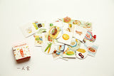 40 Pcs/Pack Kawaii Flowers Pattern Decoracion Diary Christmas Stickers Scrapbooking Stationery Sticker Student Supplies