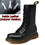 Lovers Popular Motocycle Boots Size 35-46 Men Winter High-Top Combat Boots Men Leather For Men Casual Luxury Military Boot Army