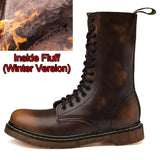 Lovers Popular Motocycle Boots Size 35-46 Men Winter High-Top Combat Boots Men Leather For Men Casual Luxury Military Boot Army