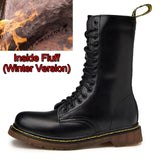 Lovers Popular Motocycle Boots Size 35-46 Men Winter High-Top Combat Boots Men Leather For Men Casual Luxury Military Boot Army
