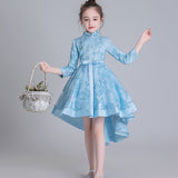 Girls'Campus Graduation Dance Party Tail Dress Flower Girls Wedding Bridesmaids' Tail